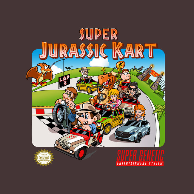 Jurassic Kart-none removable cover w insert throw pillow-daobiwan