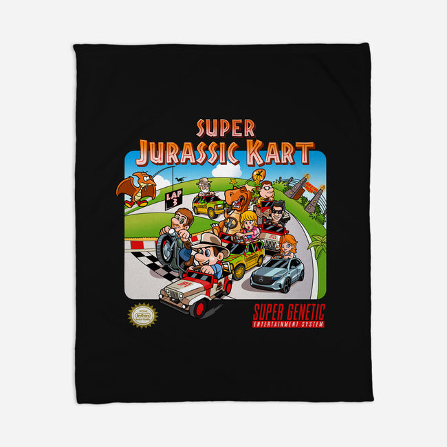 Jurassic Kart-none fleece blanket-daobiwan