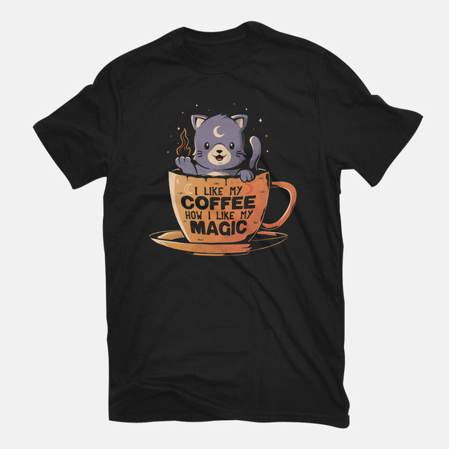 Black Coffee Black Magic-womens basic tee-eduely