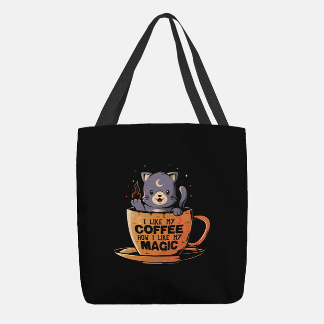 Black Coffee Black Magic-none basic tote bag-eduely