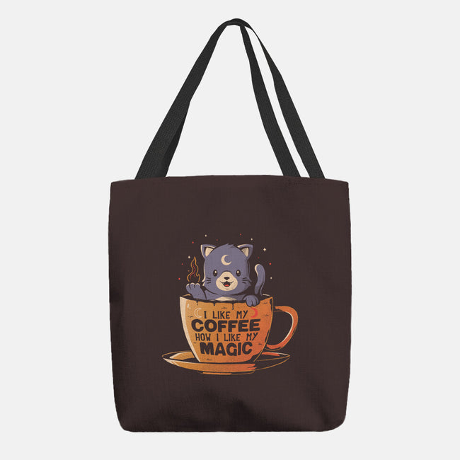 Black Coffee Black Magic-none basic tote bag-eduely