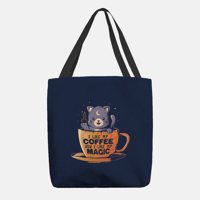 Black Coffee Black Magic-none basic tote bag-eduely