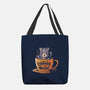 Black Coffee Black Magic-none basic tote bag-eduely