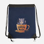 Black Coffee Black Magic-none drawstring bag-eduely