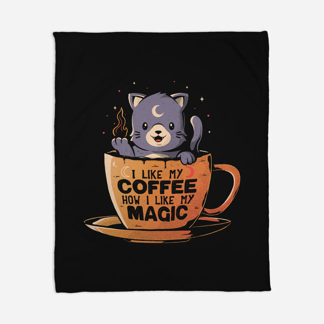 Black Coffee Black Magic-none fleece blanket-eduely