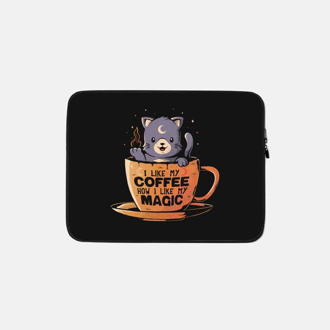 Black Coffee Black Magic-none zippered laptop sleeve-eduely