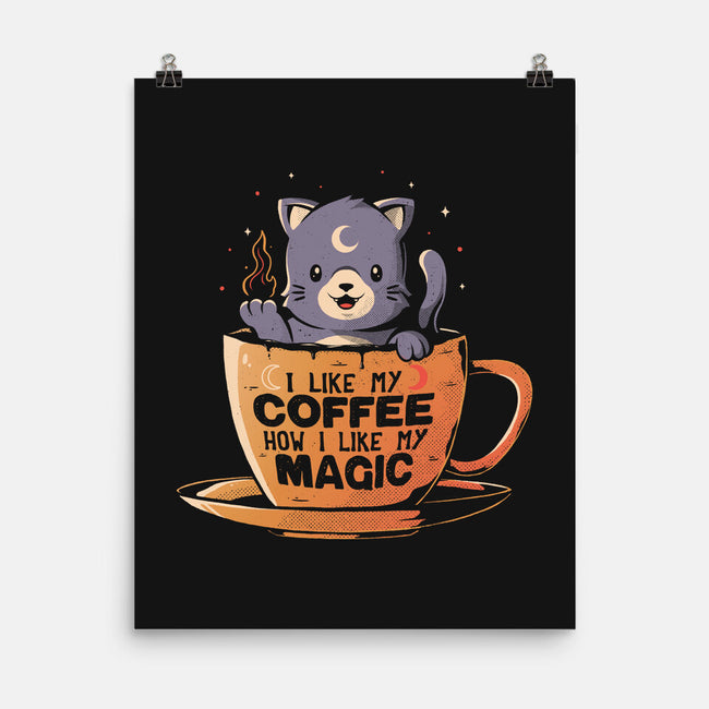 Black Coffee Black Magic-none matte poster-eduely