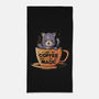 Black Coffee Black Magic-none beach towel-eduely