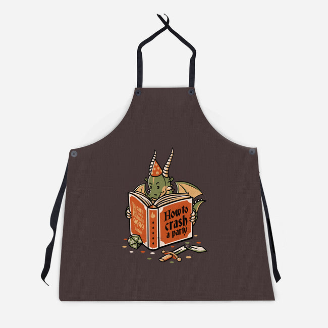 How To Crash A Party-unisex kitchen apron-tobefonseca