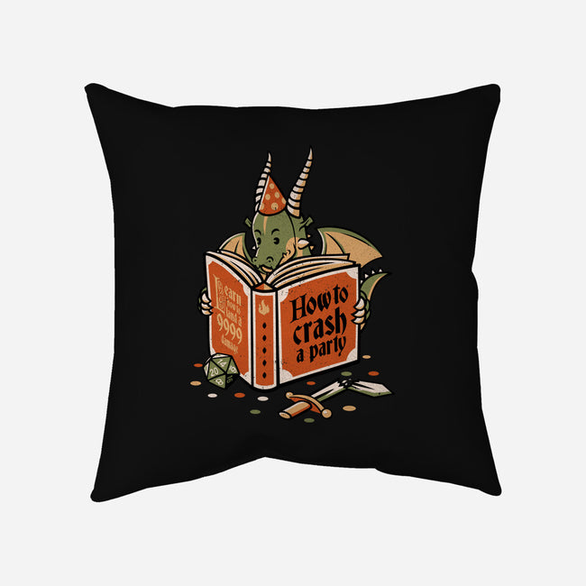 How To Crash A Party-none removable cover w insert throw pillow-tobefonseca