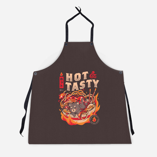Cats And Noodles-unisex kitchen apron-eduely