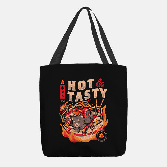 Cats And Noodles-none basic tote bag-eduely