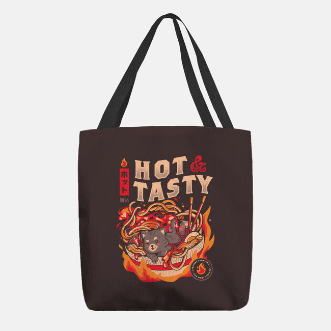 Cats And Noodles-none basic tote bag-eduely