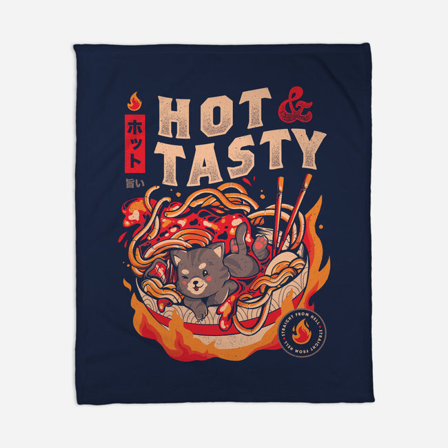 Cats And Noodles-none fleece blanket-eduely