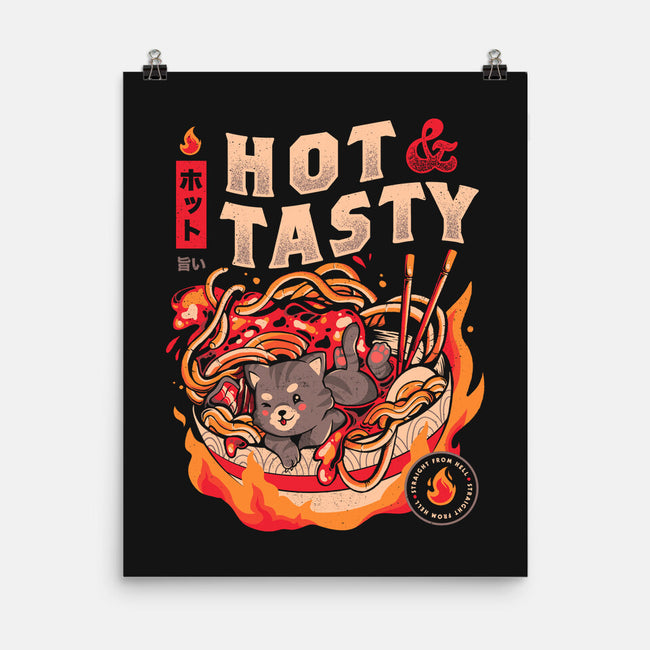 Cats And Noodles-none matte poster-eduely