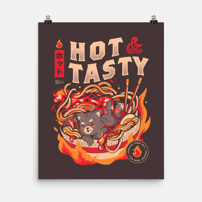 Cats And Noodles-none matte poster-eduely