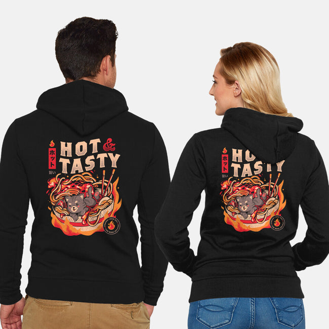 Cats And Noodles-unisex zip-up sweatshirt-eduely