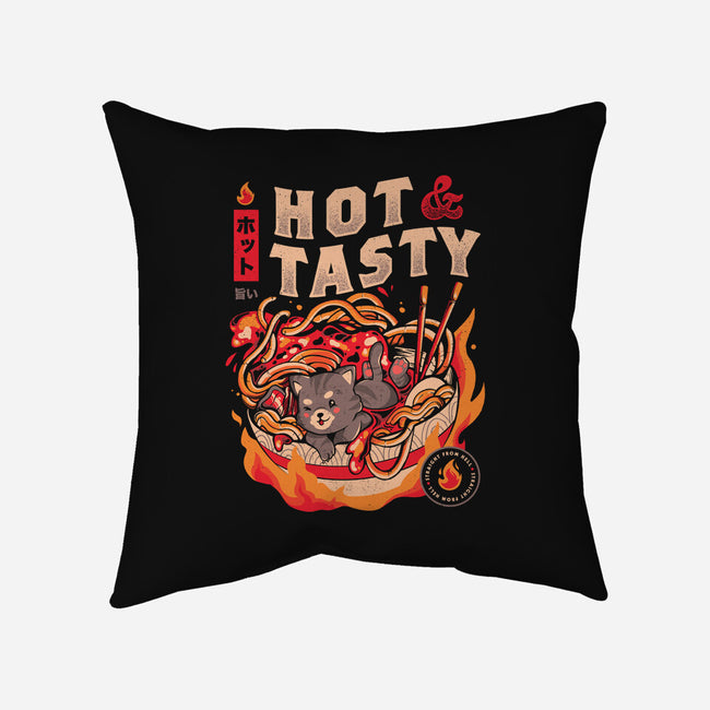 Cats And Noodles-none removable cover w insert throw pillow-eduely
