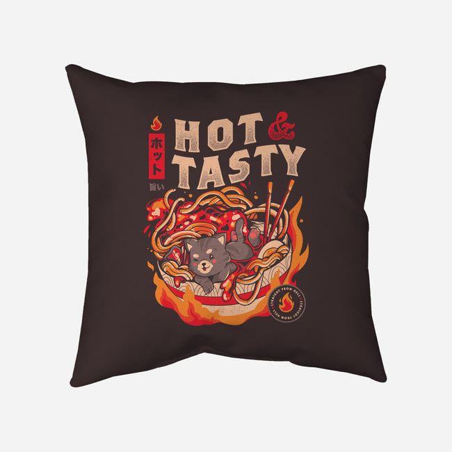 Cats And Noodles-none removable cover w insert throw pillow-eduely