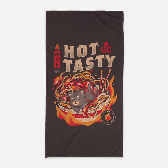 Cats And Noodles-none beach towel-eduely