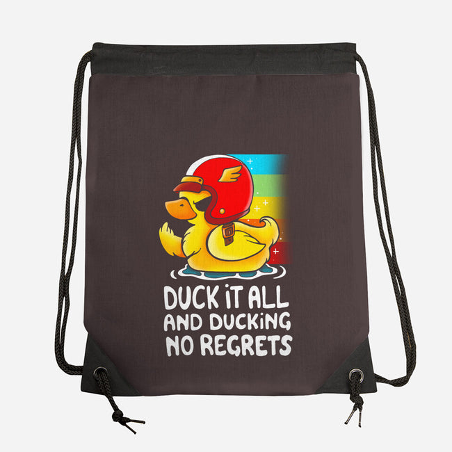 Duck It All-none drawstring bag-Vallina84