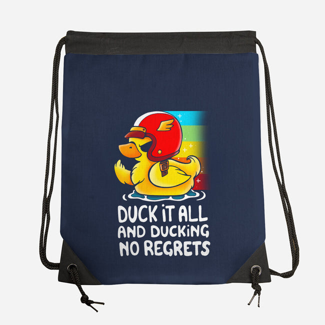 Duck It All-none drawstring bag-Vallina84