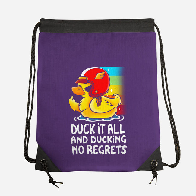 Duck It All-none drawstring bag-Vallina84