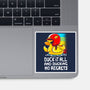 Duck It All-none glossy sticker-Vallina84