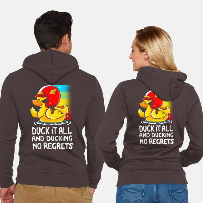 Duck It All-unisex zip-up sweatshirt-Vallina84