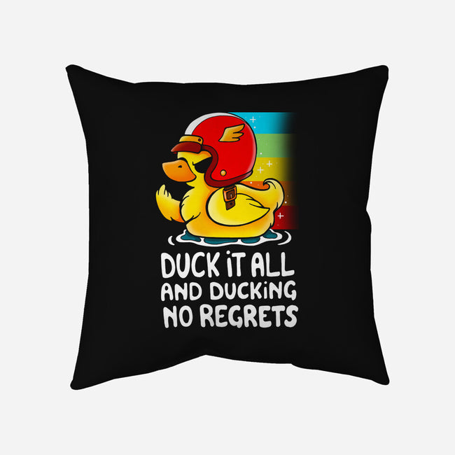Duck It All-none removable cover throw pillow-Vallina84