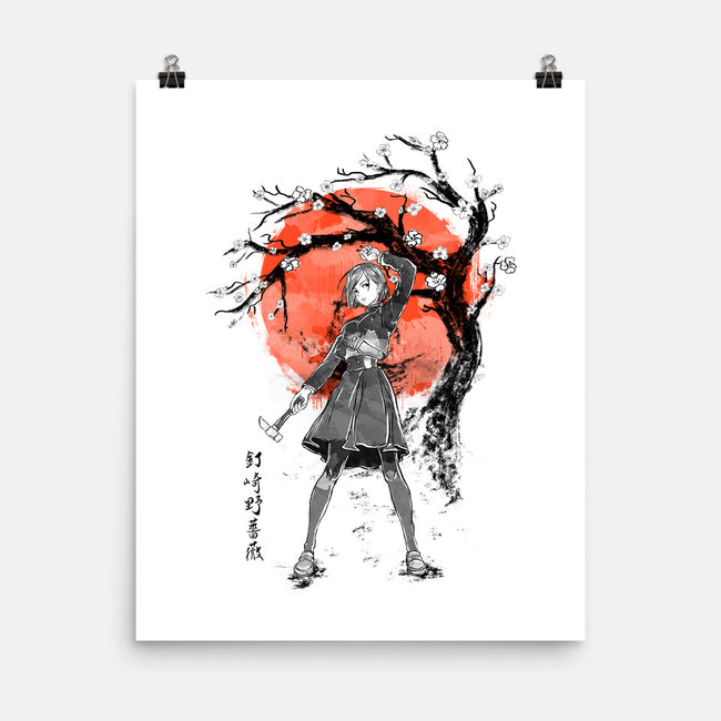 Nobara At Sakura Tree-none matte poster-IKILO