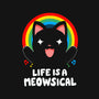Meowsical-none adjustable tote bag-Vallina84