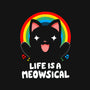 Meowsical-none removable cover w insert throw pillow-Vallina84