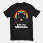 Meowsical-womens fitted tee-Vallina84