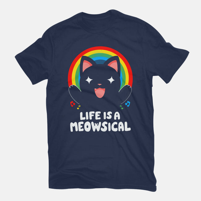 Meowsical-womens fitted tee-Vallina84