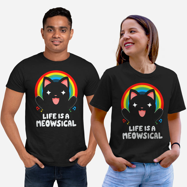 Meowsical-unisex basic tee-Vallina84