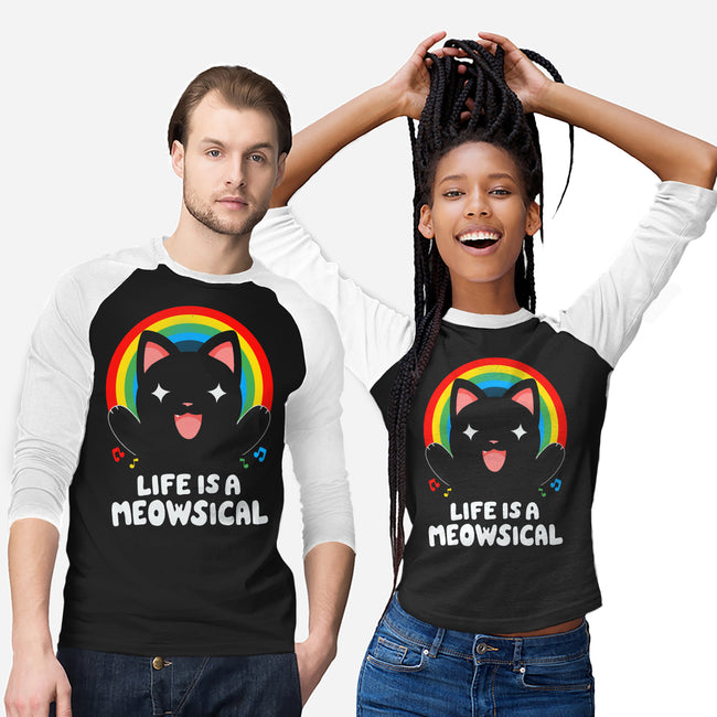 Meowsical-unisex baseball tee-Vallina84