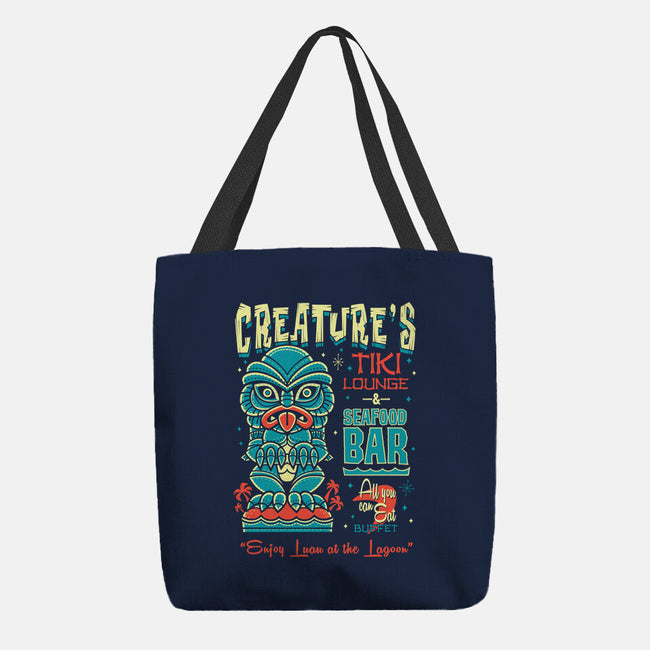 Creature's Tiki Lounge-none basic tote bag-Nemons