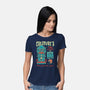 Creature's Tiki Lounge-womens basic tee-Nemons