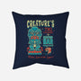 Creature's Tiki Lounge-none removable cover w insert throw pillow-Nemons