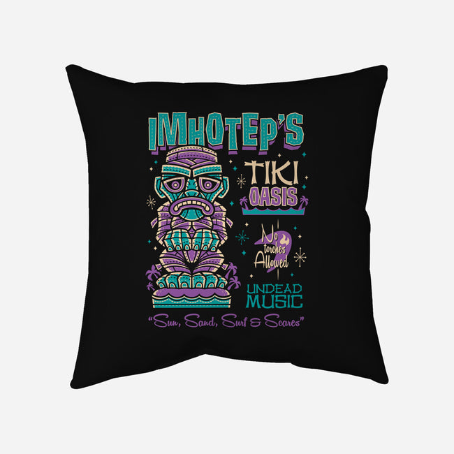 The Mummy's Tiki Oasis-none removable cover w insert throw pillow-Nemons