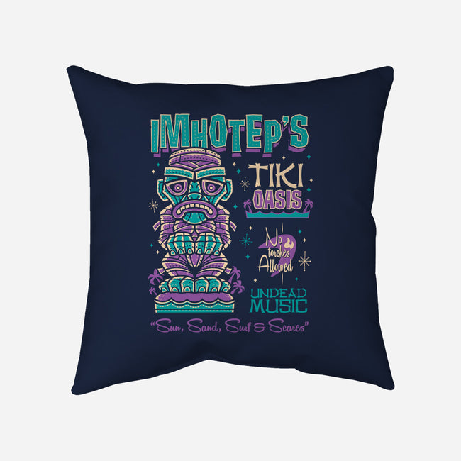 The Mummy's Tiki Oasis-none removable cover w insert throw pillow-Nemons