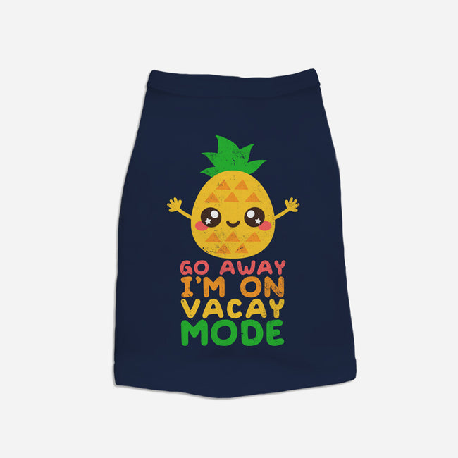 Pineapple Vacay Mode-cat basic pet tank-NemiMakeit