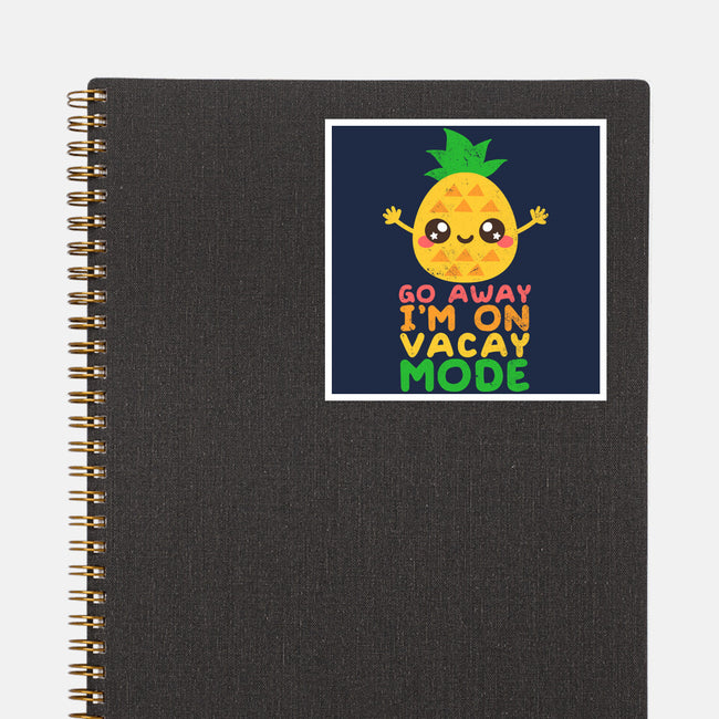 Pineapple Vacay Mode-none glossy sticker-NemiMakeit