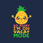 Pineapple Vacay Mode-none polyester shower curtain-NemiMakeit