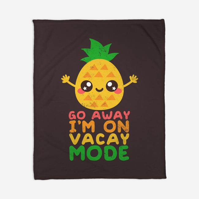 Pineapple Vacay Mode-none fleece blanket-NemiMakeit