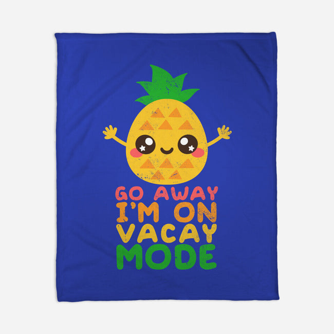 Pineapple Vacay Mode-none fleece blanket-NemiMakeit