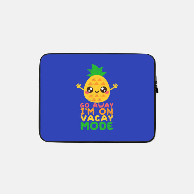 Pineapple Vacay Mode-none zippered laptop sleeve-NemiMakeit