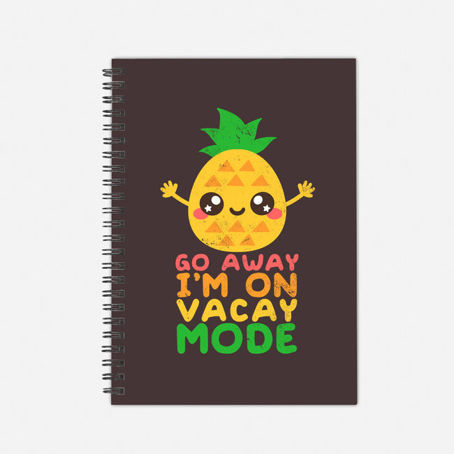 Pineapple Vacay Mode-none dot grid notebook-NemiMakeit