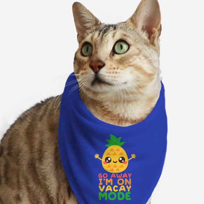 Pineapple Vacay Mode-cat bandana pet collar-NemiMakeit